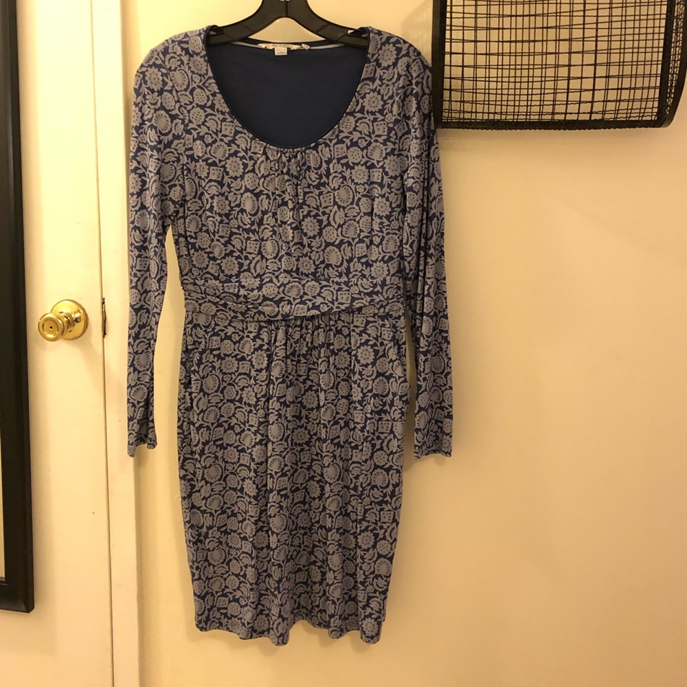Blue print dress